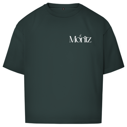 ST. MORITZ OVERSIZE T-SHIRT WHITE WRITING