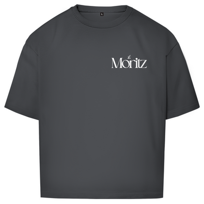 ST. MORITZ OVERSIZE T-SHIRT WHITE WRITING
