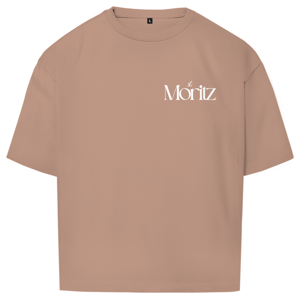 ST. MORITZ OVERSIZE T-SHIRT WHITE WRITING