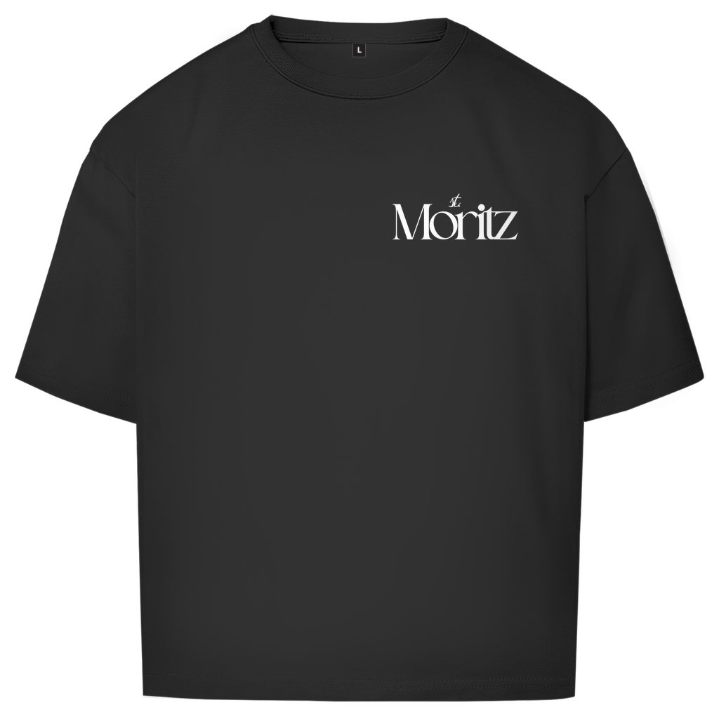 ST. MORITZ OVERSIZE T-SHIRT WHITE WRITING