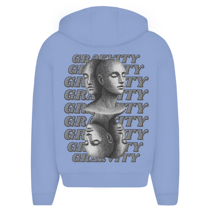 "SILENT MINDS" OVERSIZE ZIP-HOODIE