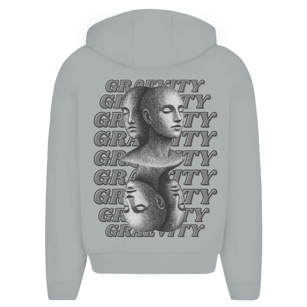 "SILENT MINDS" OVERSIZE ZIP-HOODIE