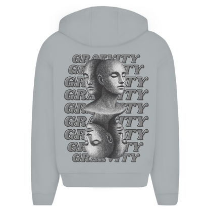 "SILENT MINDS" OVERSIZE ZIP-HOODIE