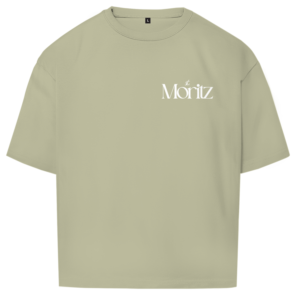 ST. MORITZ OVERSIZE T-SHIRT WHITE WRITING