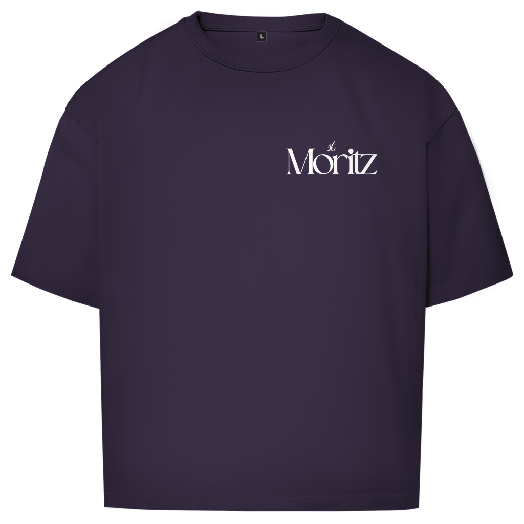 ST. MORITZ OVERSIZE T-SHIRT WHITE WRITING