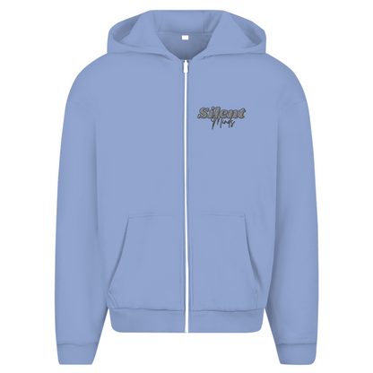 "SILENT MINDS" OVERSIZE ZIP-HOODIE
